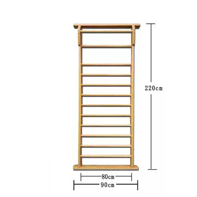 Barra de pared de rehabilitación de madera de un hombro
